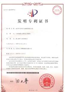 发明专利证书：新型环保的环氧树脂制造方法